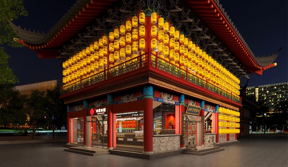 河北貢院炳濟(jì)堂中醫(yī)館設(shè)計案例效果圖